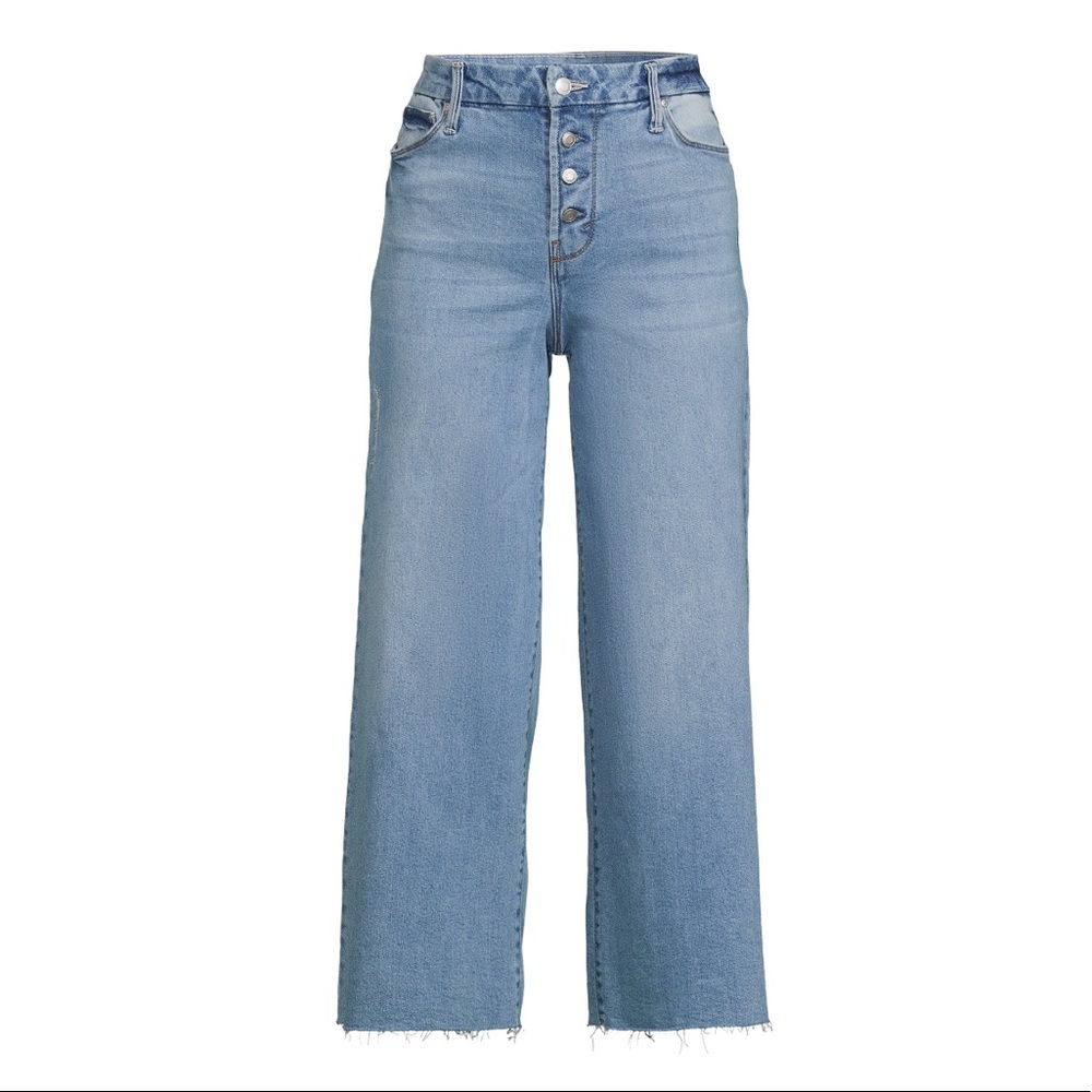 🔥NWT-Time and Tru Women's High Rise Wide Leg Crop Jean🌟